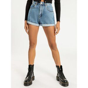 Abrand A High Relaxed Short Blue Denim Size 30